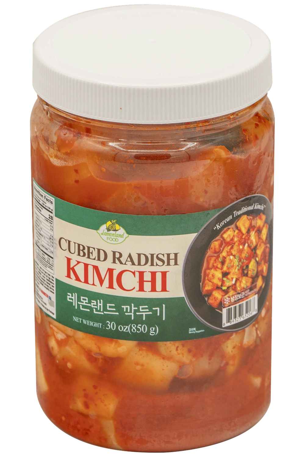 Lemonland Cubed Radish Kimchi, 30 oz (850 g)